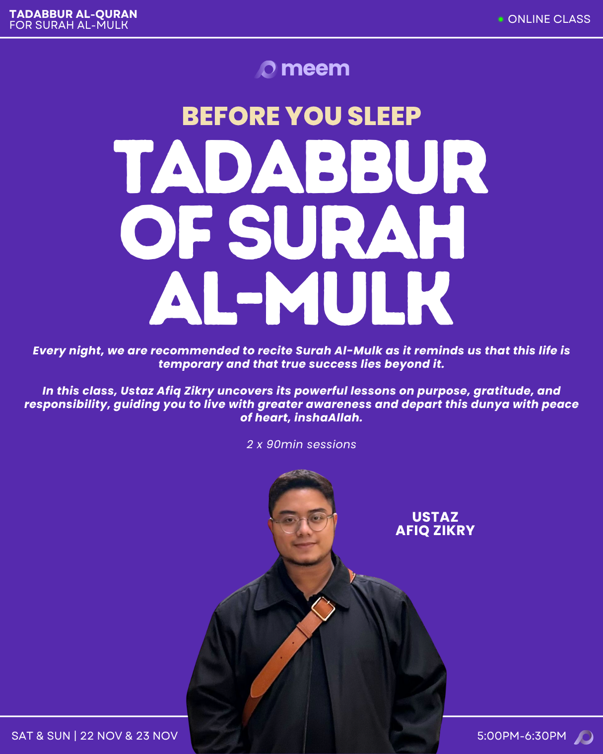Before You Sleep: What Surah Al-Mulk Teaches Us About Life and Death